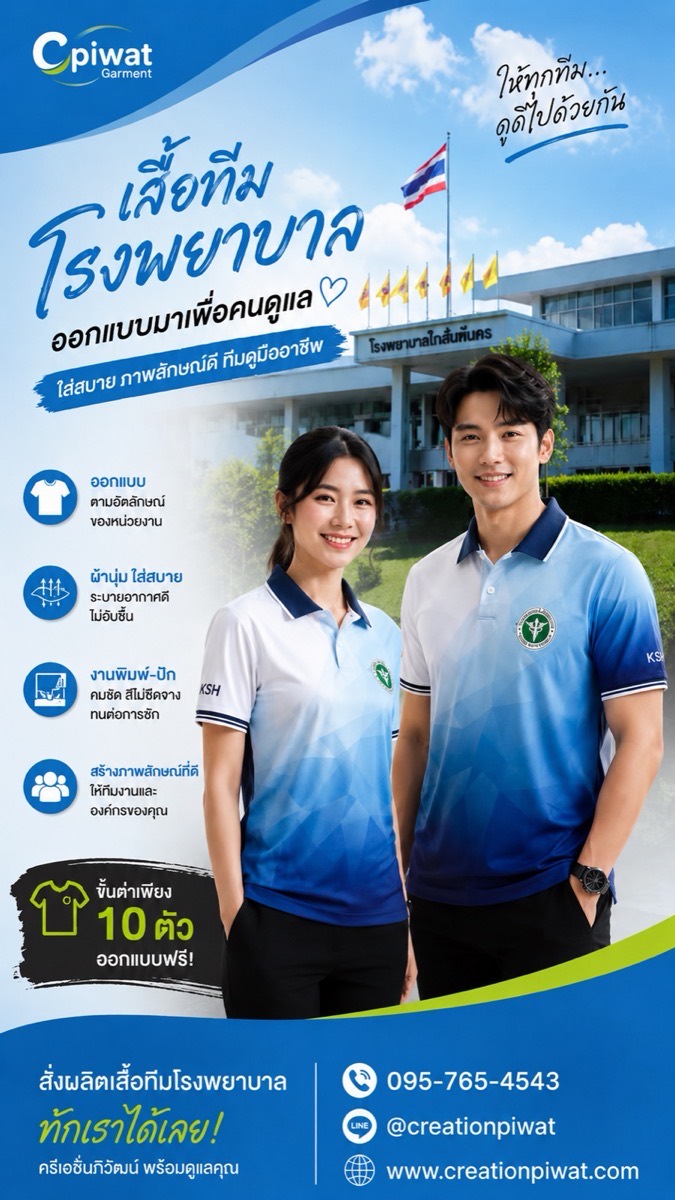 เสื้อทีมโรงพยาบาล